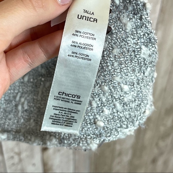 Chico’s Textured Sequin Women’s Wrap - Picture 10 of 12